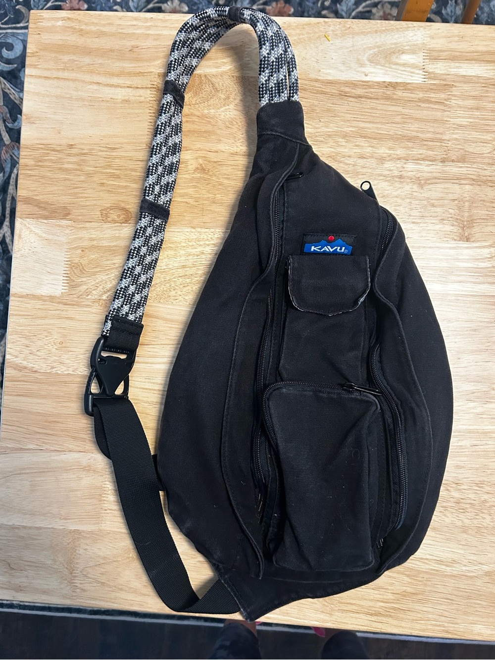 Black Kavu Rope Sling Bag